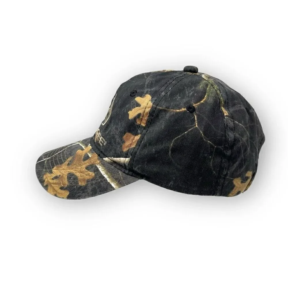 Outdoor Edge Realtree Antler Logo Hunting Camo Canvas Cap Hat Snapback OSFM Flaw